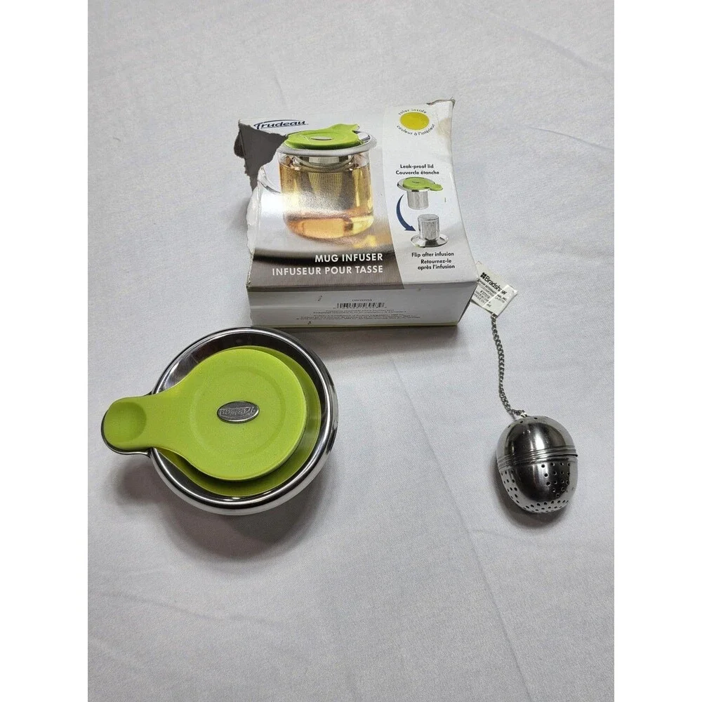 New Green Trudeau Mug Infuser & a Bradshaw Ball Tea Infuser